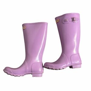 Hunter Pastel Purple Tall Boots, 4M/5F